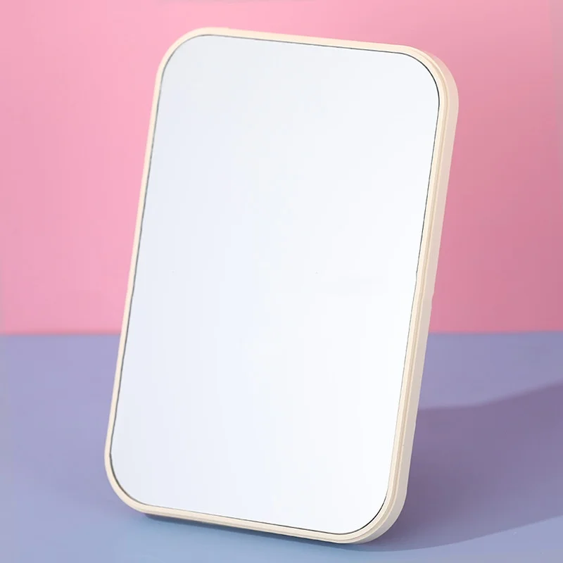 YS00108-specchio da principessa per il trucco specchio da tavolo portatile pieghevole per dormitorio portatile grande su un lato semplice