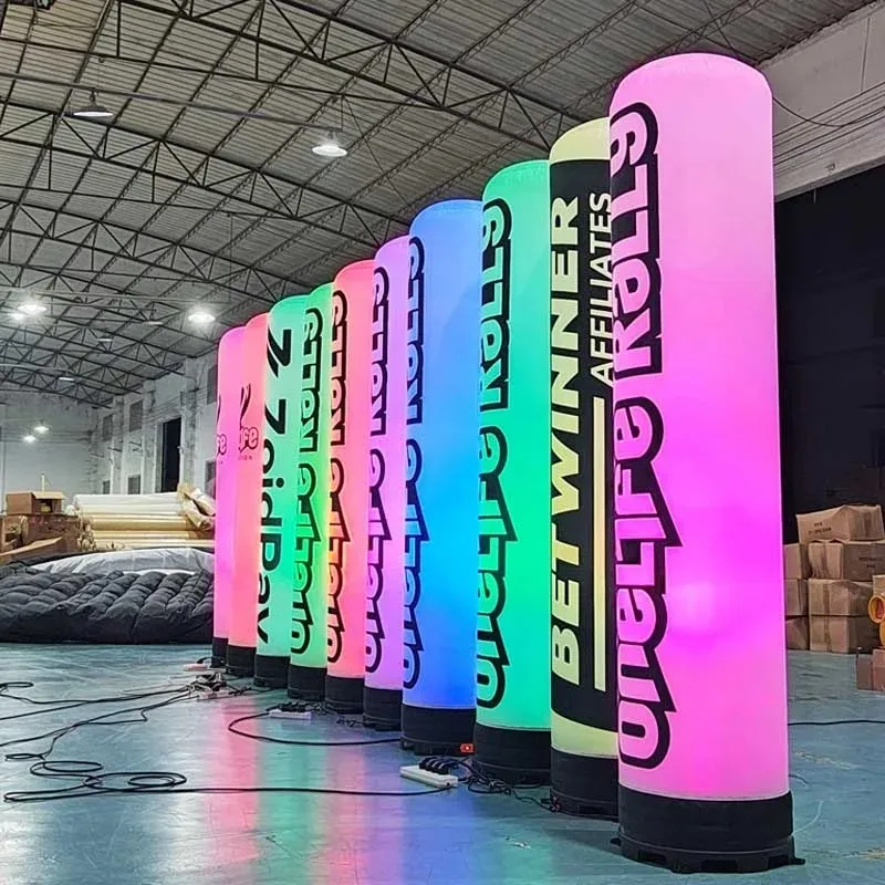 Diodos emissores de luz gigantes para decoração de campanha publicitária de boate balões de luz infláveis