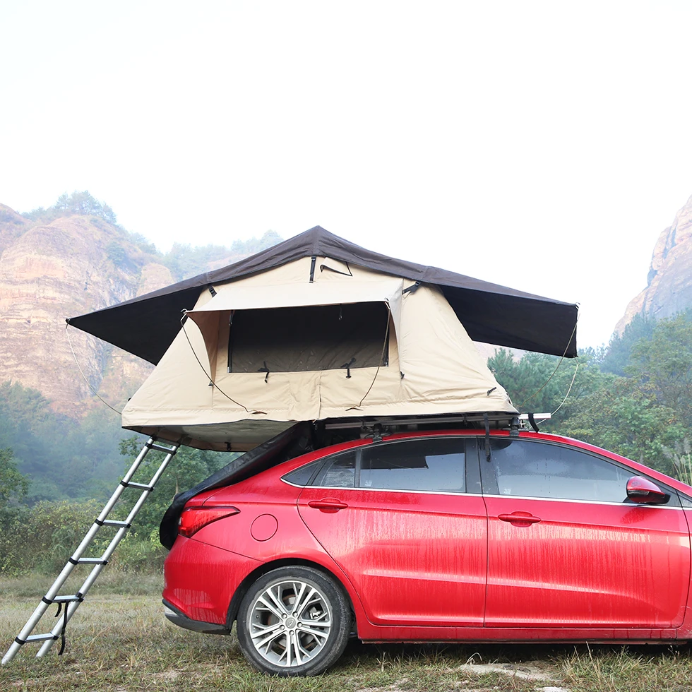 

Most Competitive Black Tacoma Roof Top Tent For SUV Factory Price Made Of Canvas