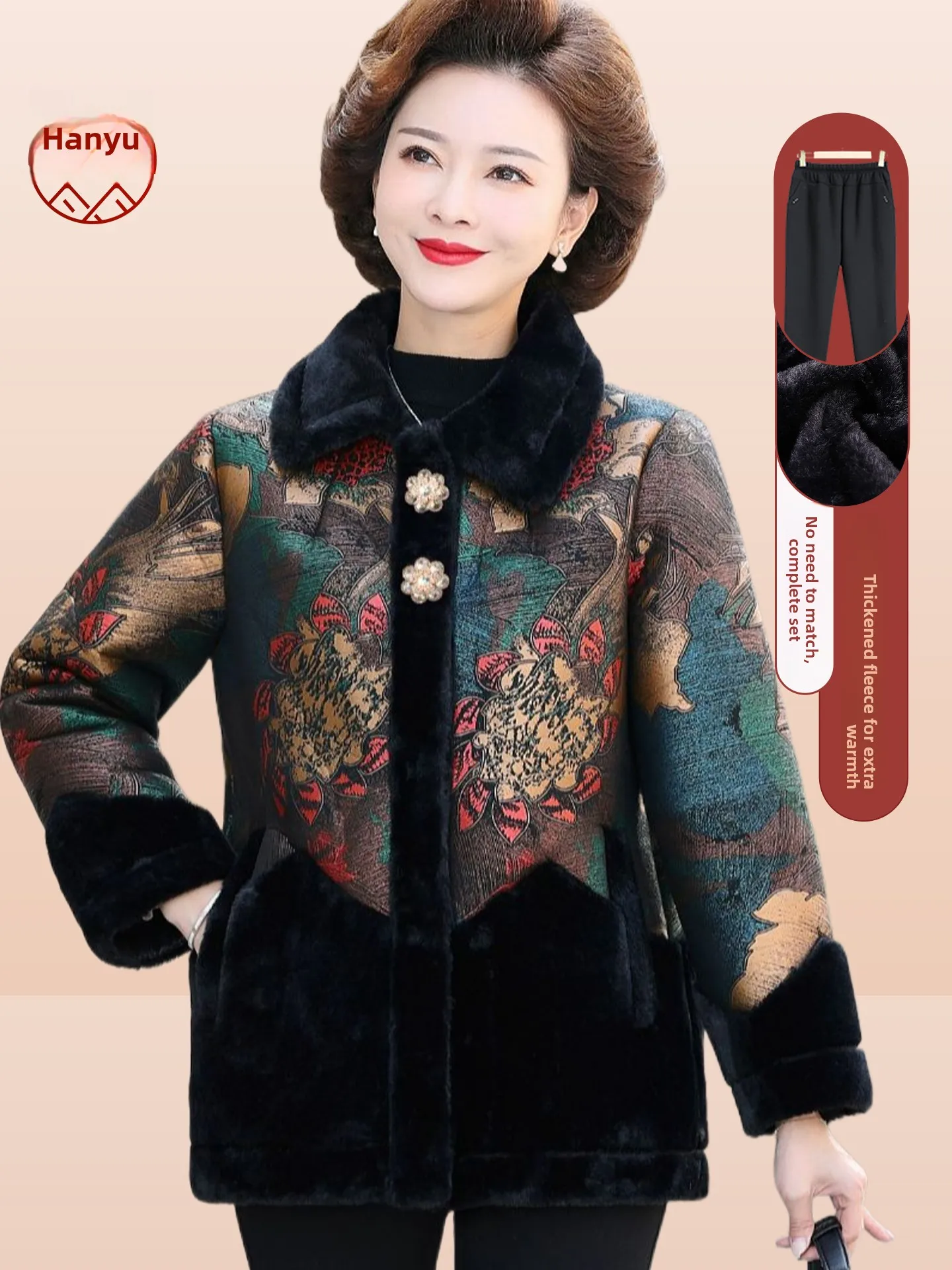 

Sli Thiened ort Faionable Mink Velvet Coat Winter Clothes for ly Women Inteated Leather Fur Upper Body