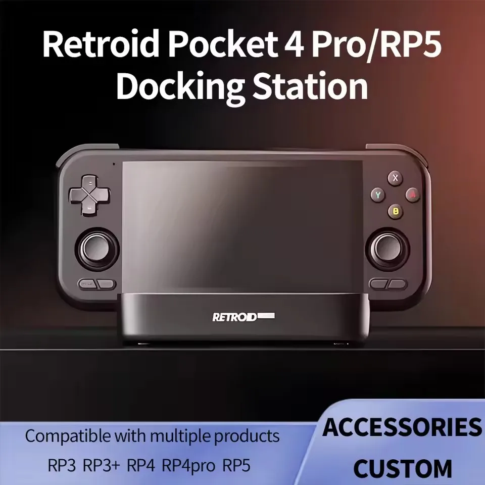 Docking station di ricarica per Retroid Pocket 5 4 Pro / RP5 / Retroid Pocket Mini Console di gioco Stand Dock Accessori personalizzati