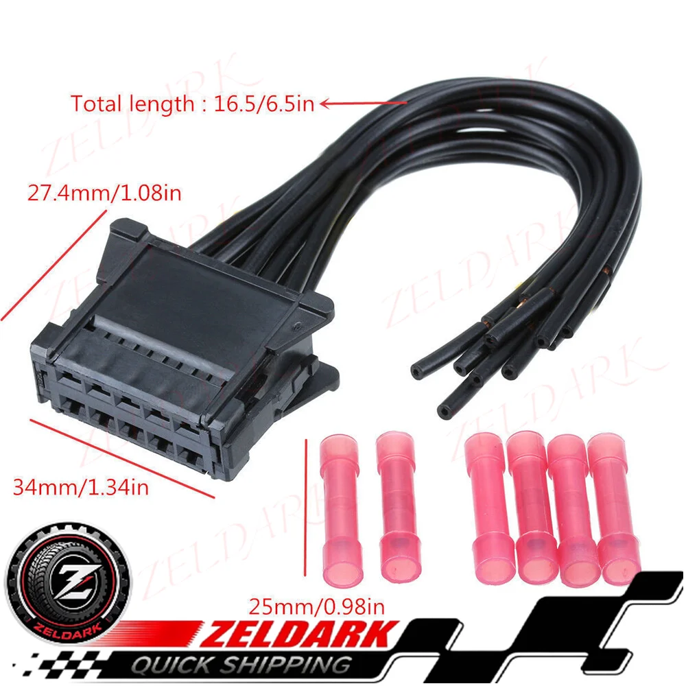 8200729298 7701207876 Blower Motor Resistor Wiring Harness with Connector for Renault Megane II (2002–2009)