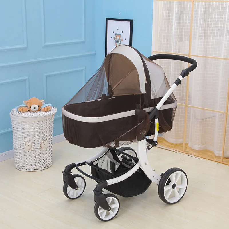 Safe Baby Stroller Mosquito Net Pushchair Cart Insect Shield Net Mesh Infants Protection Mesh Cover Kids Stroller Accessories