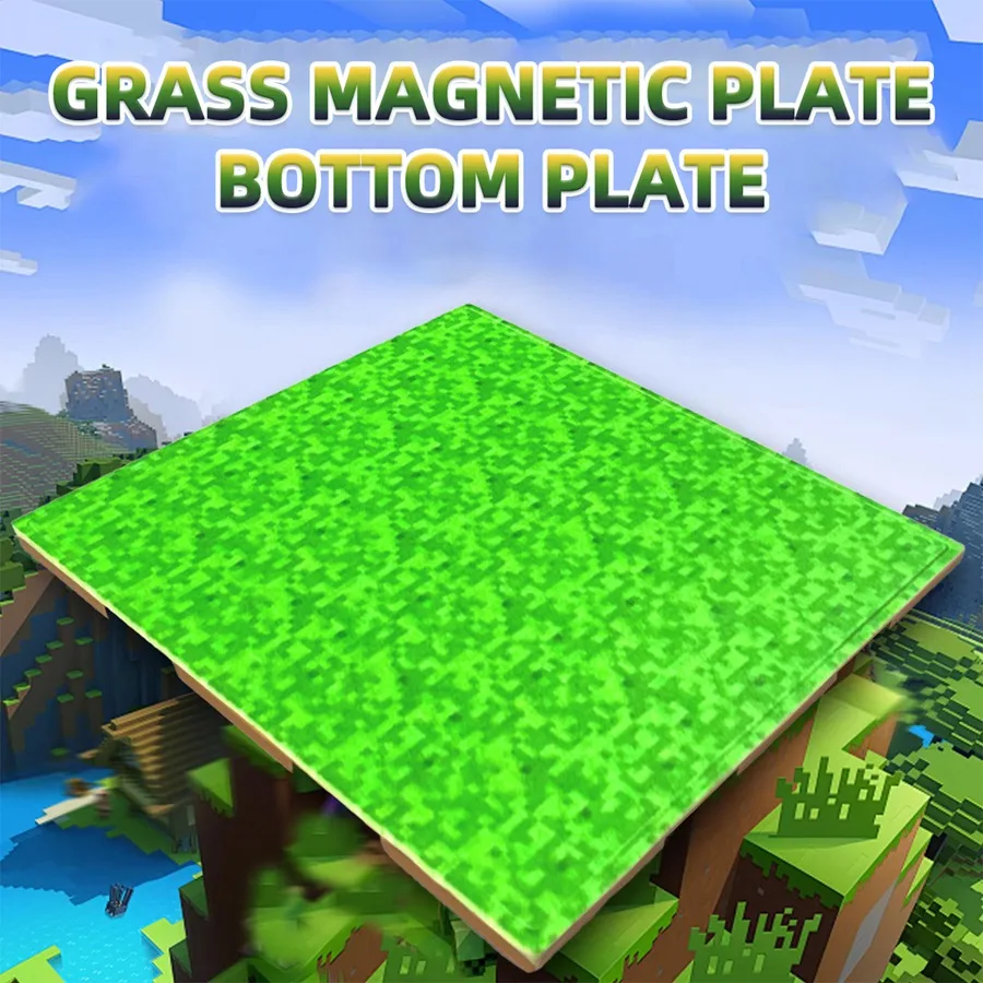 2/4/10 PCS Magnetic Base Plate Variety Baseplates Match DIY Magnetic Building Blocks Toys for Boys and Girls Children Gift