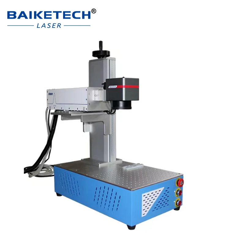 High Precision Desktop UV Laser Marking Engraving Machine 10W Air Cooling for Metal Plastic Paper Leather Glass Logo Date QR
