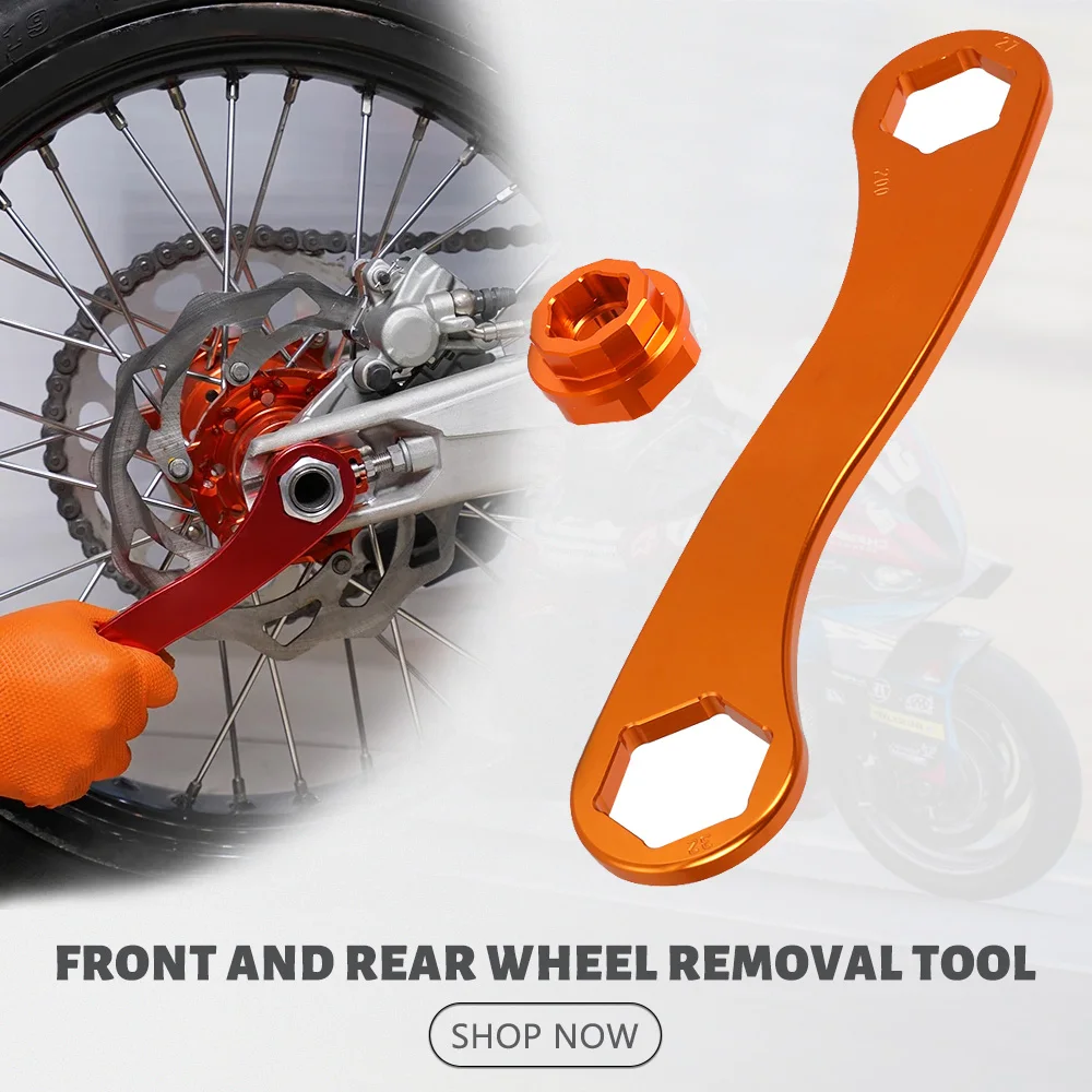17-27-32MM Front Rear Wheel Axle Wrench Removal Tool Spanner For 125-1290 EXC EXCF XCW XCF SX SXF Adventure DUKE LC4 SUPERMOTO