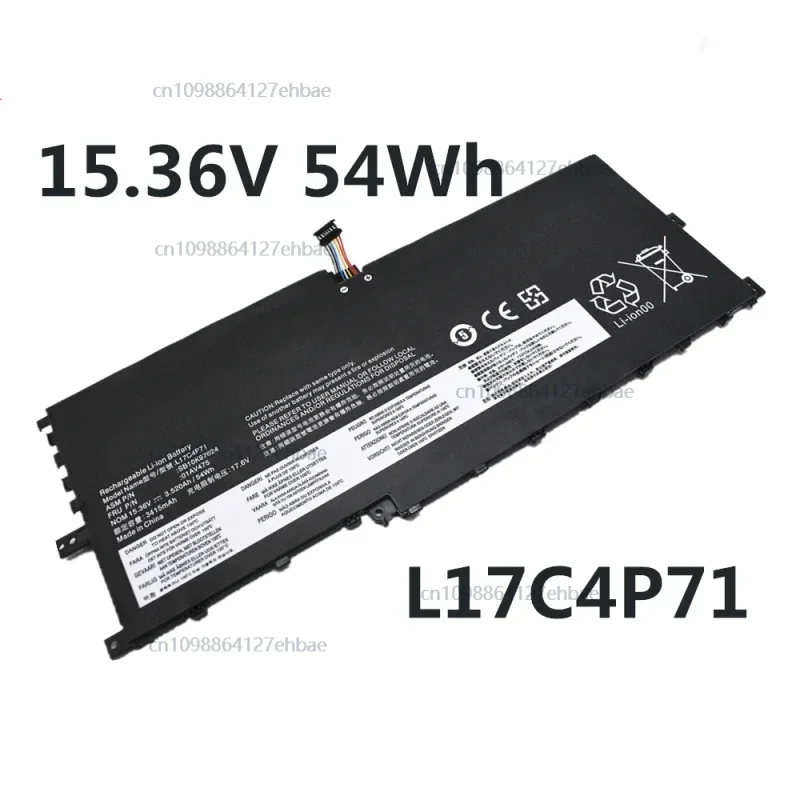 

L17C4P71 15.36v 54Wh Laptop Battery For Lenovo L17M4P71 L17M4P73 01AV474 01AV475 01AV499 ThinkPad X1 Yoga 2018