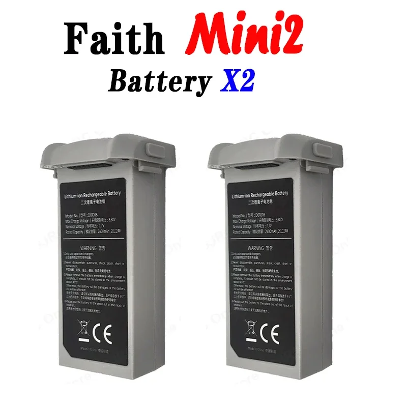 

Original CFLY Faith Mini2 Drone Battery 7.7V 2600mAh 33min Flight Time For Faith Mini2 Battery Accessories Parts