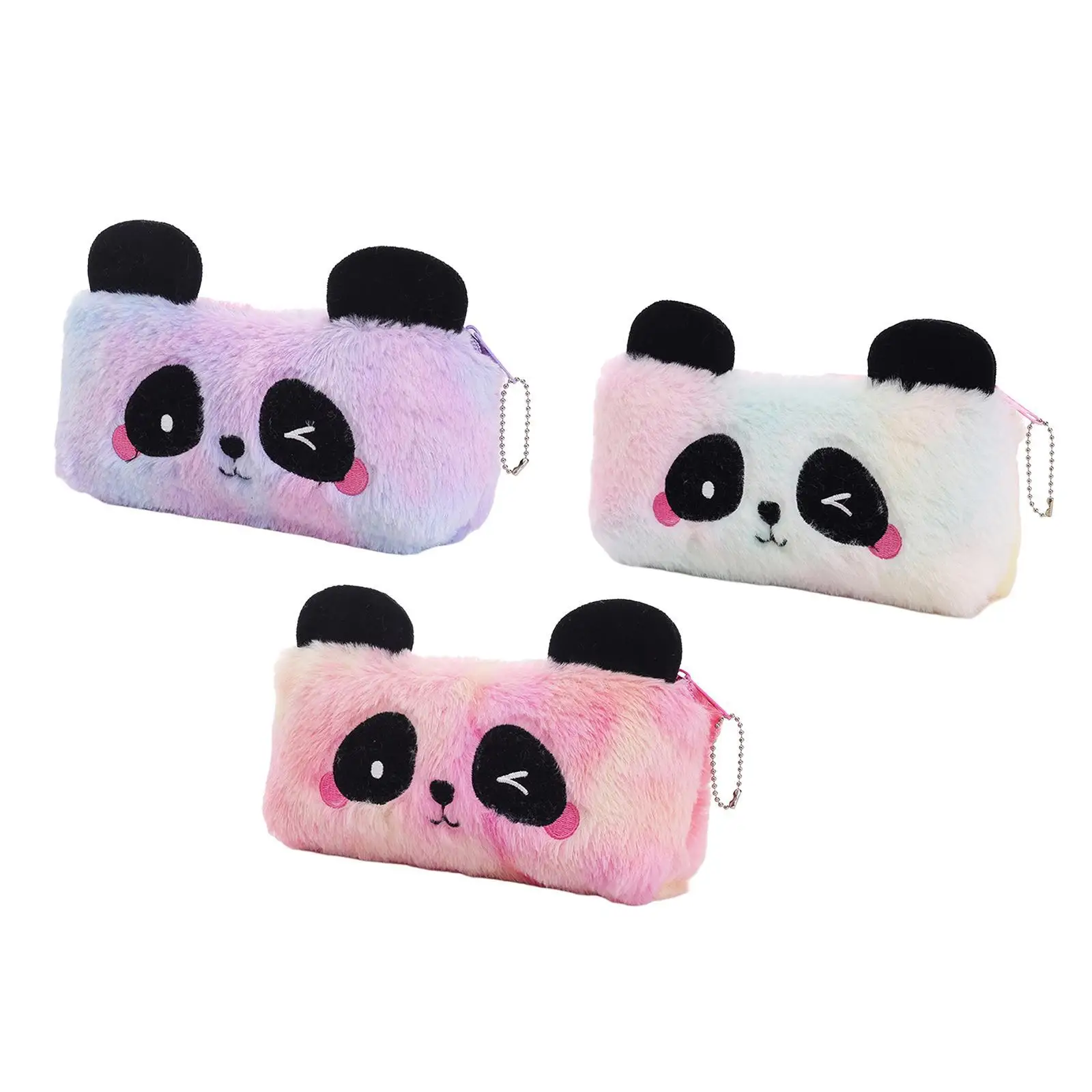 Estuche de lápices de Panda, bolsa de bolígrafos portátil para estudiantes, niños, hogar