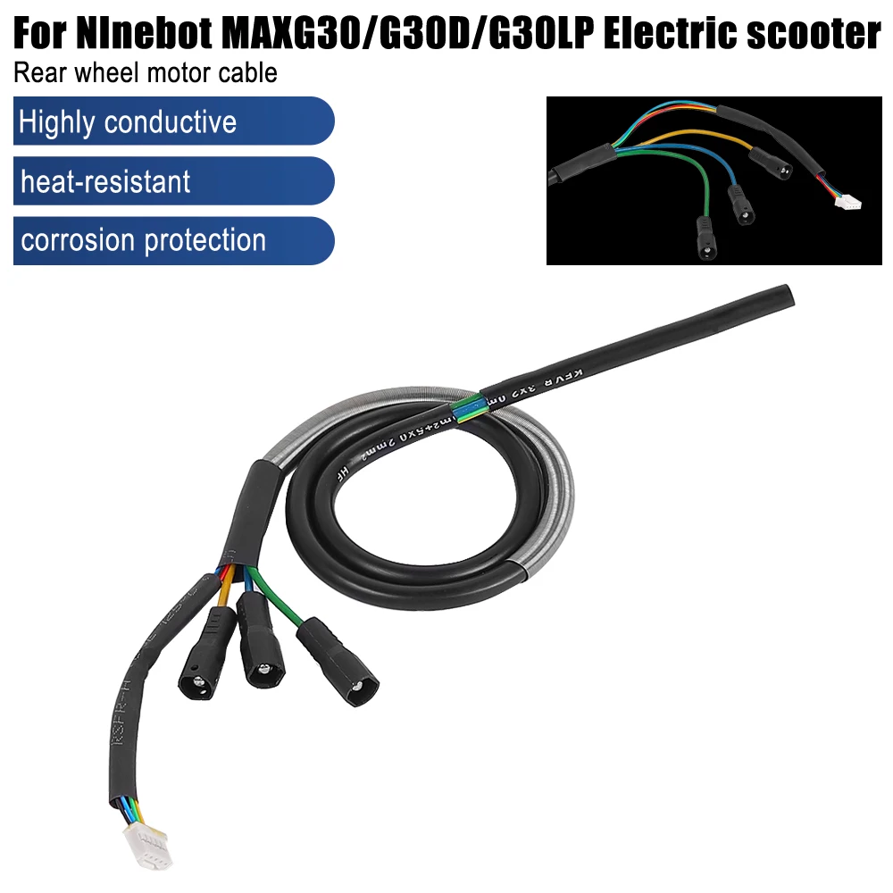New Wheel Motor Wire For Ninebot MAX G30 KIckscooter G30D G30LP Electric Scooter Engine Cable Accessories