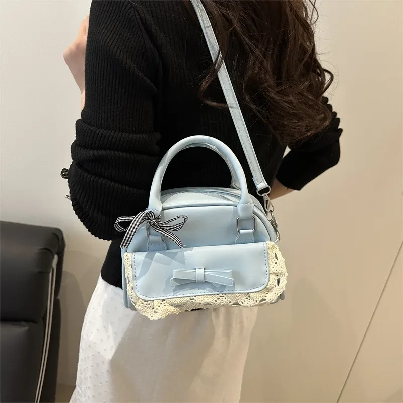 

Versatile Crossbody Bag for Women Shoulder Bags Bow Boston Bag Fashionable Sweet Purse and Handbags Casual Designer Bags Сумка
