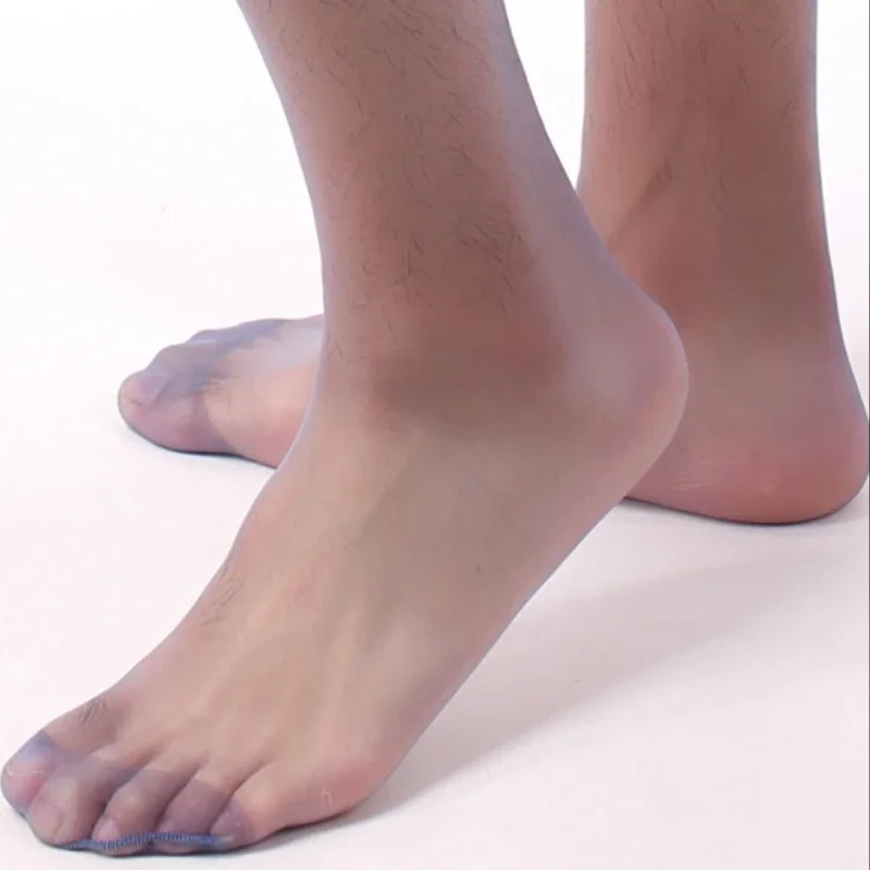 1 Pair Men Sheer Knee Socks Ultrathin 5D No Elasticity Man Long Socks Colored Men Sexy Stockings Gift Exotic Sex Pub High Socks