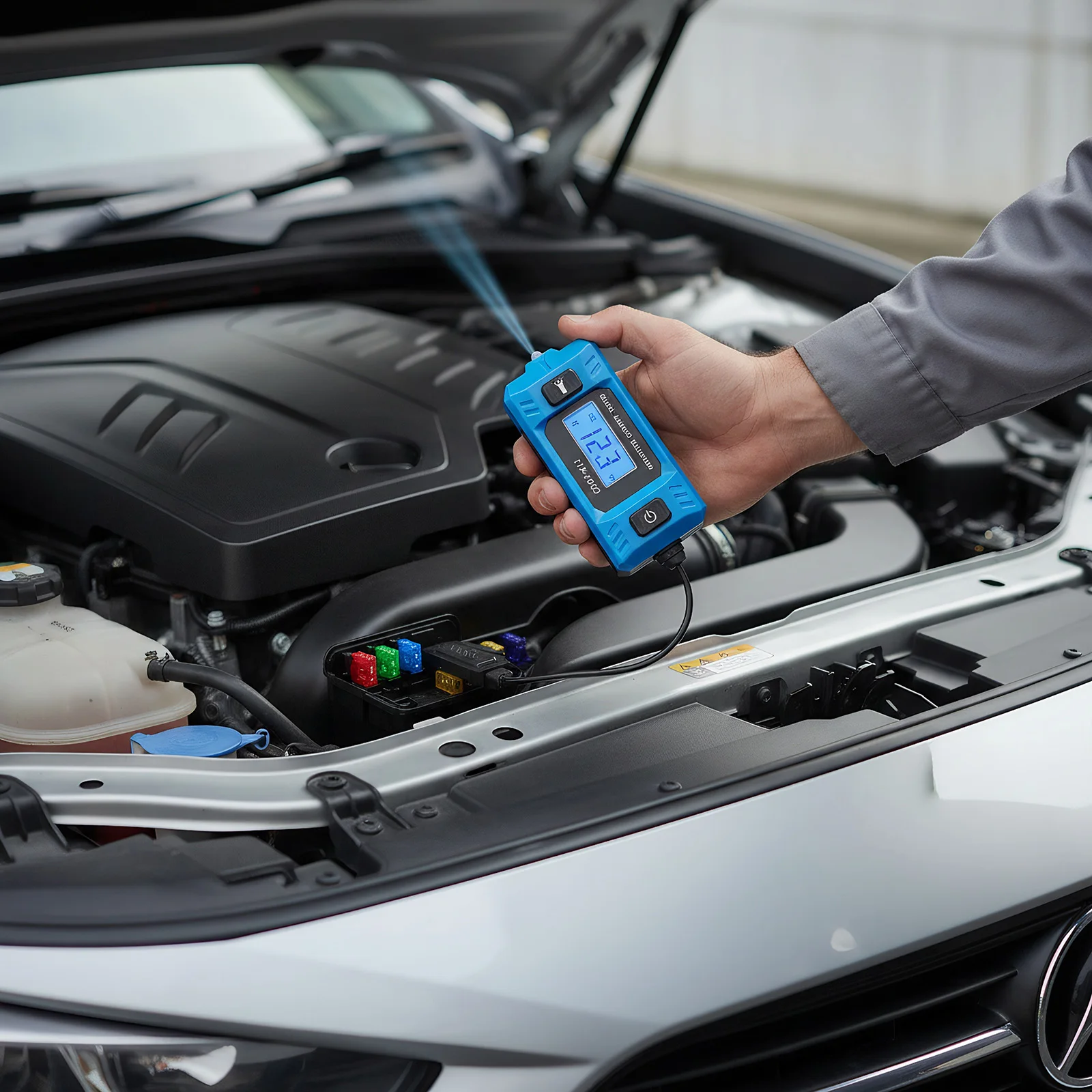 20A 48V Car Relay Fuse Blade Checker W/ LED Display Lighting Automotive Short Open Finder for Electrical Diagnostics