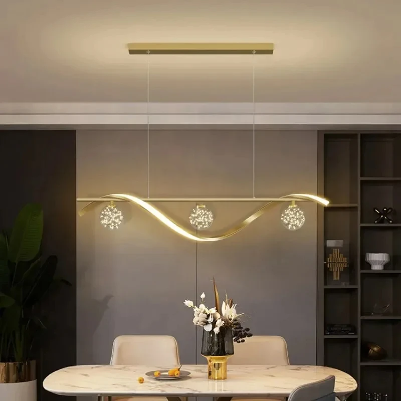 

Modern Minimalist Glass Ball LED Chandelier for restaurant food tables study kitchen Pendant lamp home decor lusters luminaires