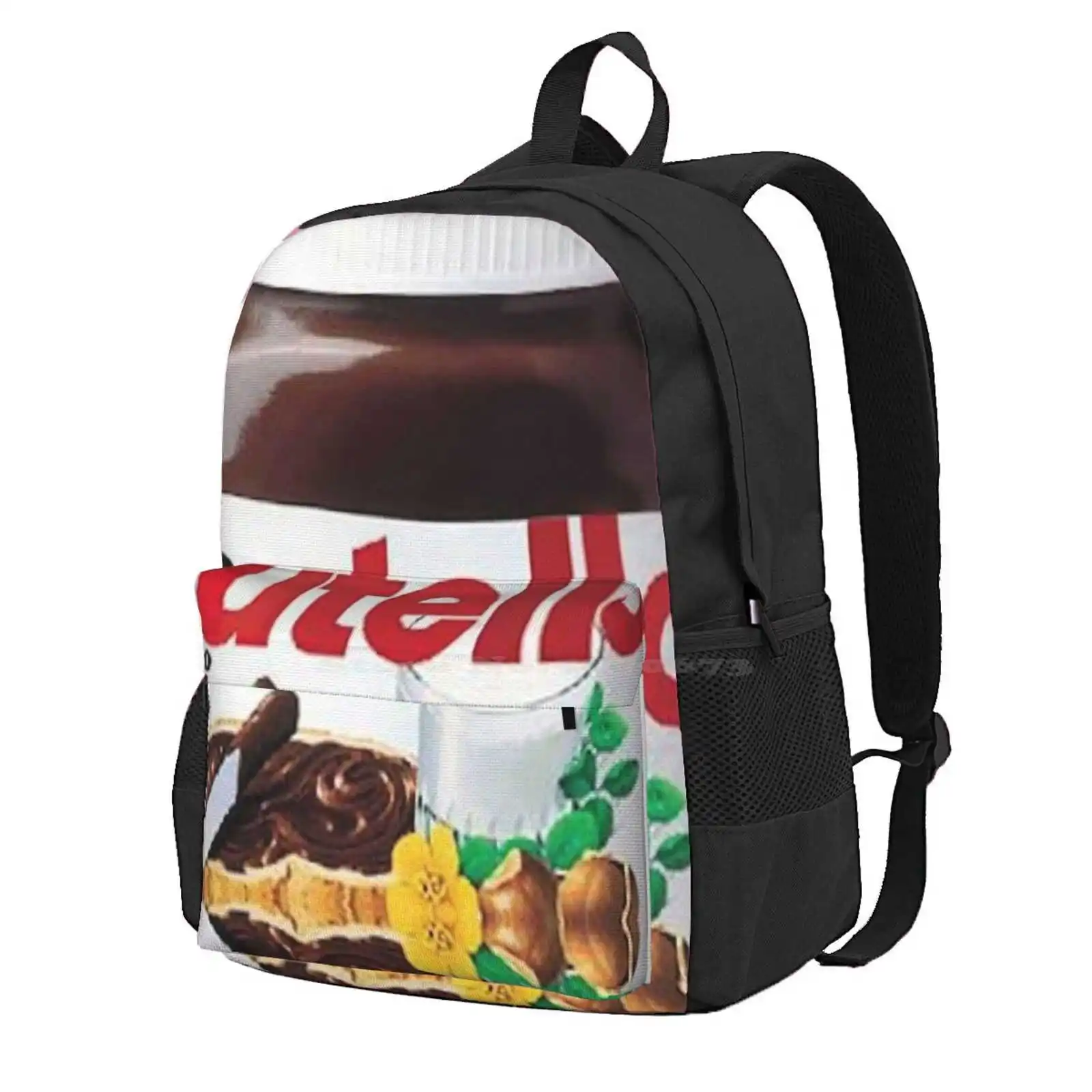 

Nutella горячая Распродажа школьный рюкзак модные сумки Nutella Модный Рисунок Нью-Йорка Лондон Париж Франция группа Валентина Pikh музыка