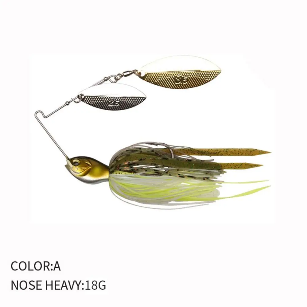 شرابة رفرف Walleye 18G Buzzbait باس بايك walleye اللحية الصيد إغراء سبينر الطعم