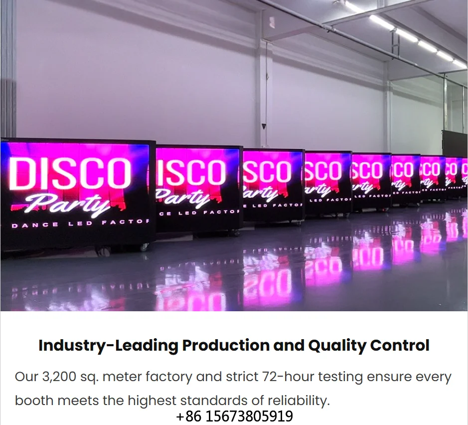 HD Full Color Led Dj Booth Table Mobile Protable Dj Booth Led Screen for Disco, Night Club view 3