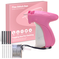 Stitch Gun for Clothes, Handheld Stitch Tag Gun Clothing Fixer, Quick Repair Kit with 6 Needles,1000 Fasteners (500B/500W)