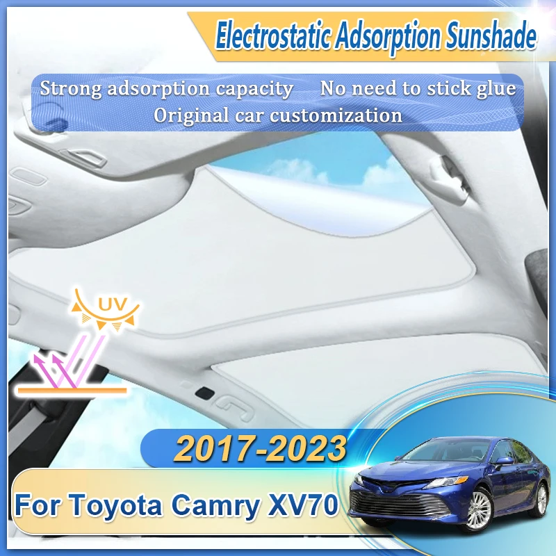 

Car Roof Sunshade For Toyota Camry Accessories XV70 2017 2018 2019 2020 2021 2022 2023 Sunroof Sunshade Skylight Shading Parts