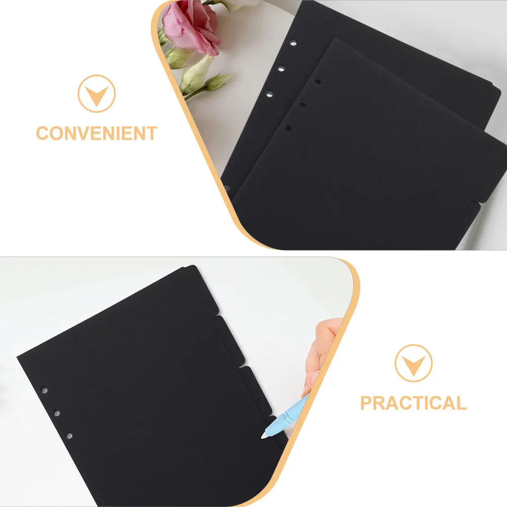 

20pcs Index Dividers Paper Binder Dividers Colored Page Markers For Notebook Journal Report Office School Supplies Loose-Leaf
