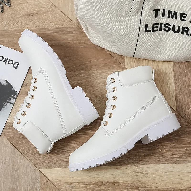 Winter Boots Women Shoes Platform Sneakers Woman Snow Boots Women\'s Lace-up Ankle Boot Casual Shoes Fashion Botas Mujer