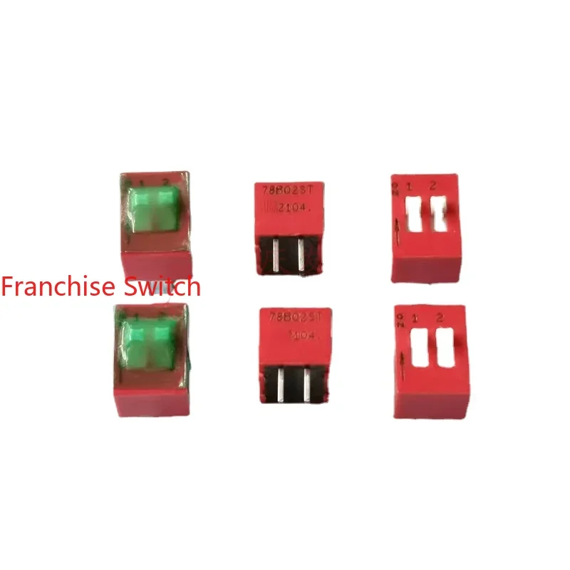 

10PCS Dip Switch 78B02ST 2-position 2P Spacing 2.54 Piano Key Type