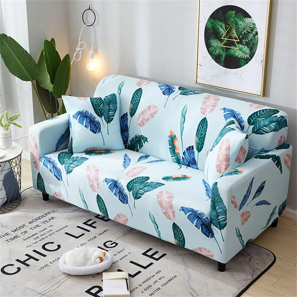 Flowers Style On The Sofa Cover Extendable Cover For Sofa Home Sofas For Living Room Covers Decor Elastic Corner Sofas Covers