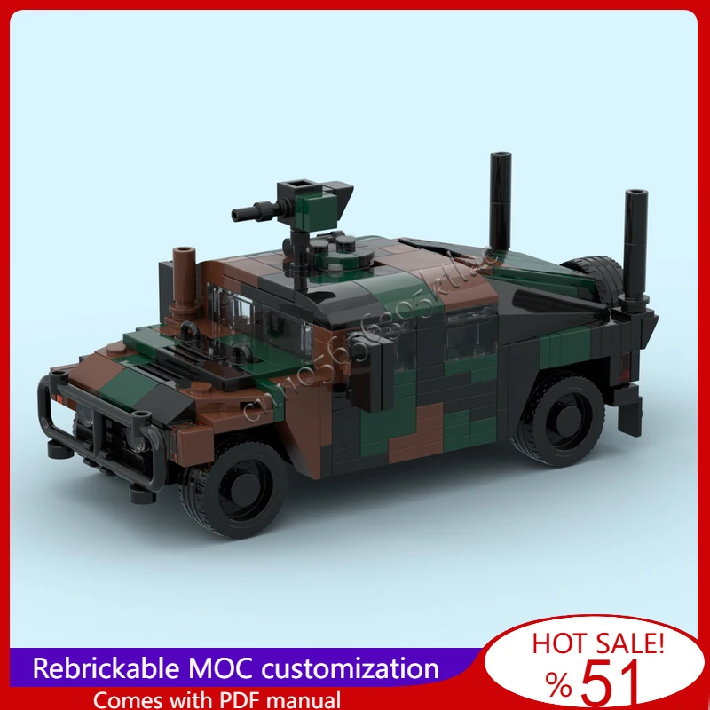 

364 Parts MOC High Mobility MultiPurpose Wheeled Vehicle Model DIY Assembled Educational Creative Kid Toy Surprise Festival Gift
