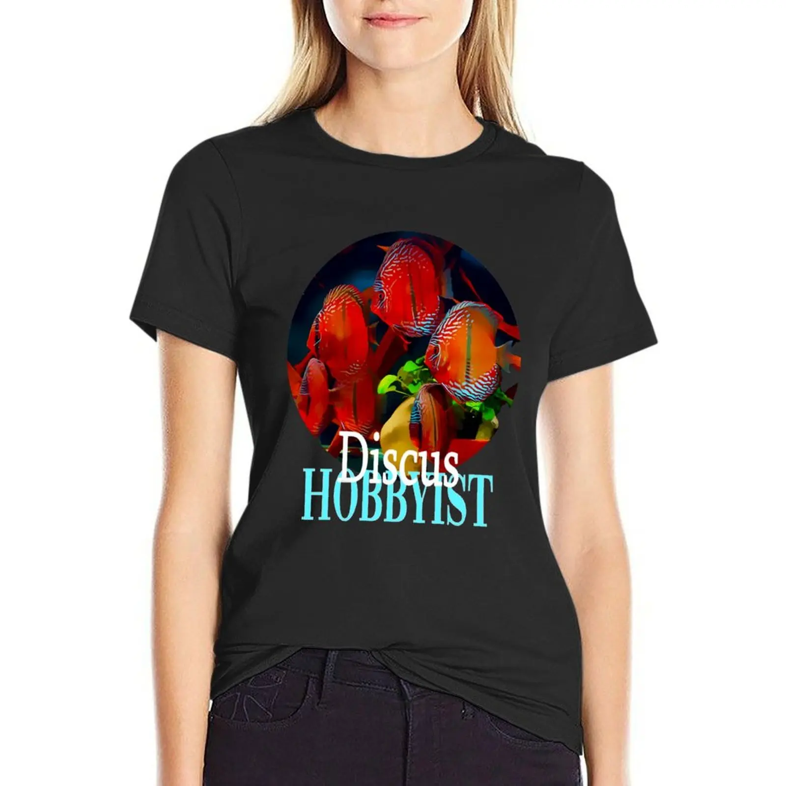 Discus Hobbyist T-Shirt aesthetic clothes cute tops fashion woman blouse 2024