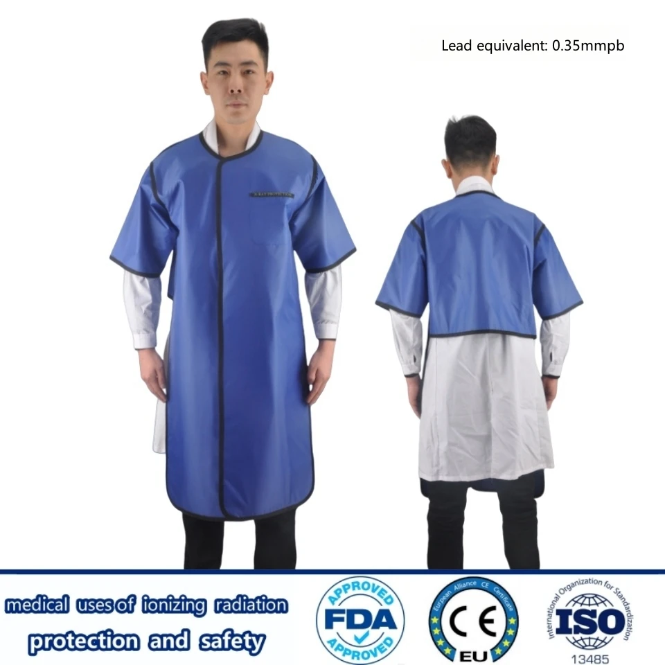 

Genuine x-ray radiation protective 0.35mmpb short sleeved lead coat Nuclear power plants radiological protection lead clothes