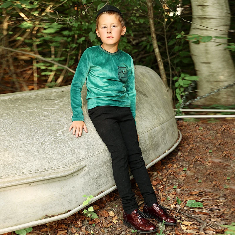 مجموعة ملابس أطفال بطبقات مخططة من AA-Velour فستان بناتي متطابق للأخوة للأولاد رومبير للأطفال برقبة على شكل حرف V متطابق للعائلة