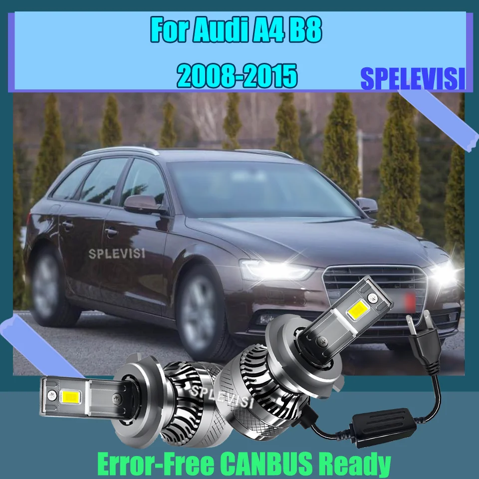 

Efficiency Heat Sink Cooling System LED Headlights H7 12V Car Light Bulbs For Audi A4 B8 2008 2009 2010 2011 2012 2013 2014 2015