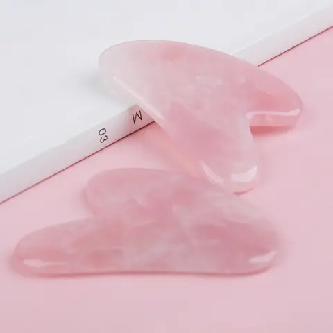Resin Gua Sha Board Scraping Massage Scraper Face Massager Heart-Shaped Guasha Board Massager for Face Portable Skin Care Tools