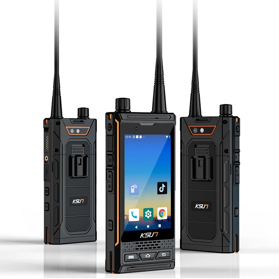 KSUN AL100 IP68 Waterproof Dustproof Walkie Talkie Rugged Phone Digital Analog 4G Network Tri Mode Two Way Radio