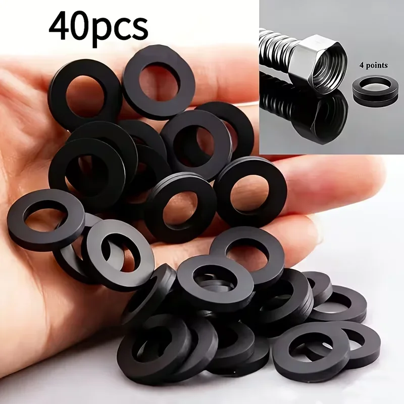 Universelle 10/20er-Packung 4-teilige Standard-Gummi-O-Ringe Kunststoff-Unterlegscheiben Dichtungsgewindeteile_Geeignet für Wellrohre – Detail 10