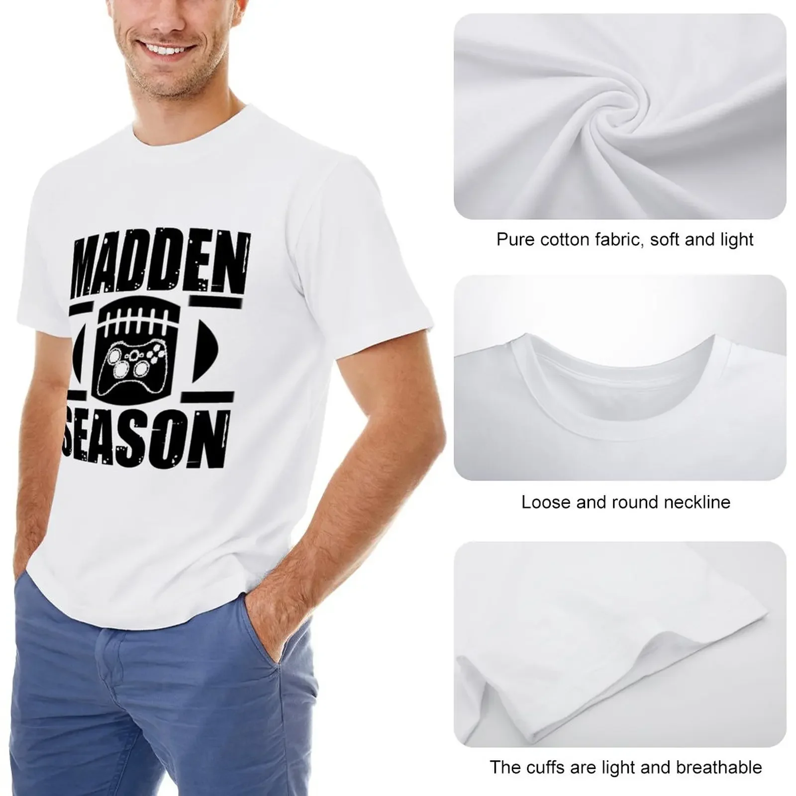 Madden Season T-Shirt baggy shirts custom shirt cute clothes workout shirts for men