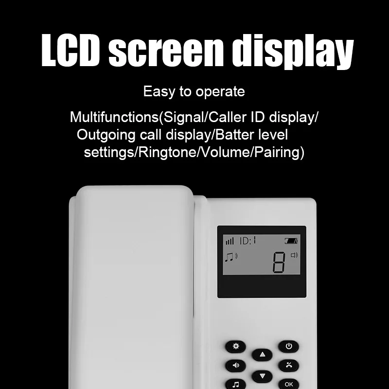 Système d'interphone sans fil pour téléphone interne de bureau et d'hôtel