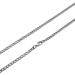 Factory 3.5/5.5mm Pure Titanium Chain Necklace for Men Women Metal Cuban Curb Personality Punk Hip-Hop Anti-Allergy Necklaces