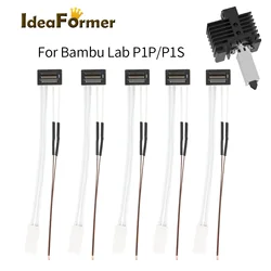 Thermistor For Bambu Lab P1P Heating Tube Ceramic Cartridge 24V For Bambulab P1S Hotend Heater Thermistor 3D Printer Accessories
