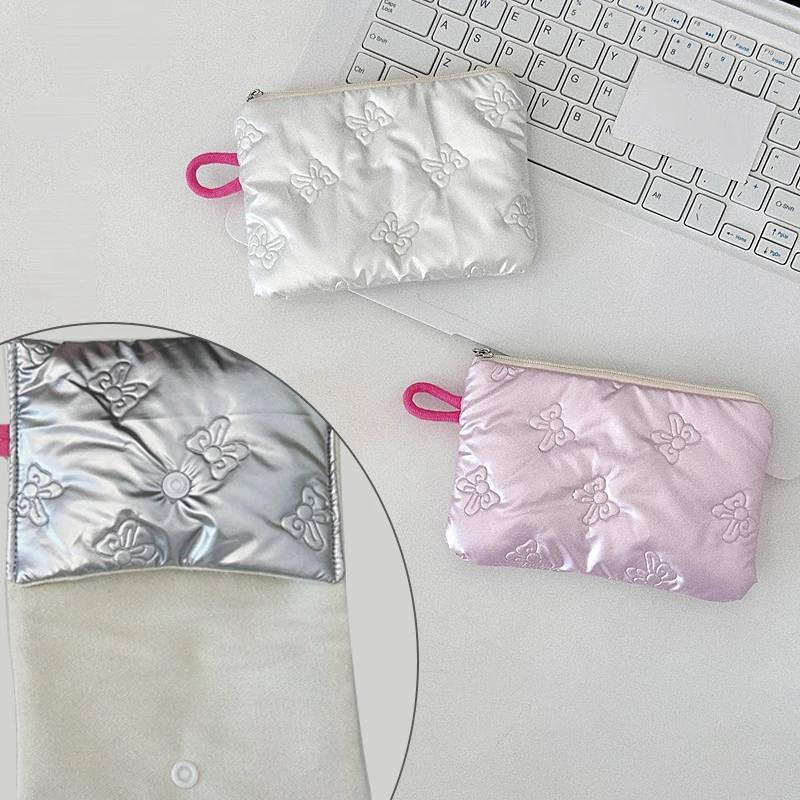 Ladies' makeup bag, small wallet, cute hand-held bag, convenient small wallet, portable storage bag