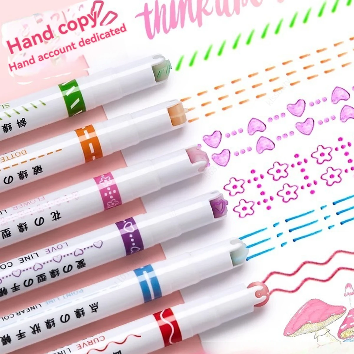 6-24 قطعة/مجموعة أقلام تحديد ع - مراجعة Highlighter Set Pastel وسعره