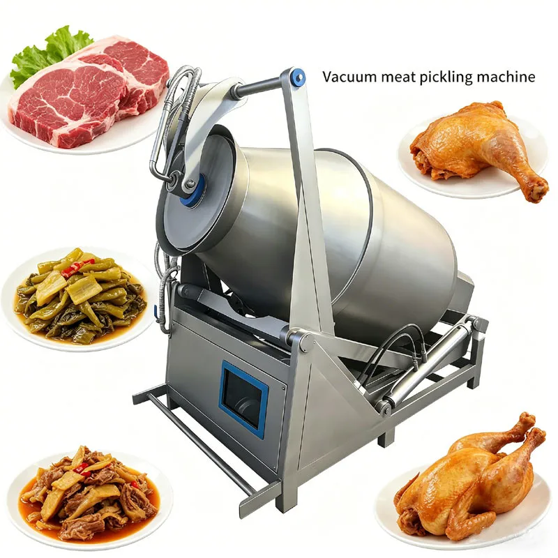

Stainless Steel Vegetable Meat Pickling Machine High Efficiency Automatic Meat Tumbler For Quick Marinating