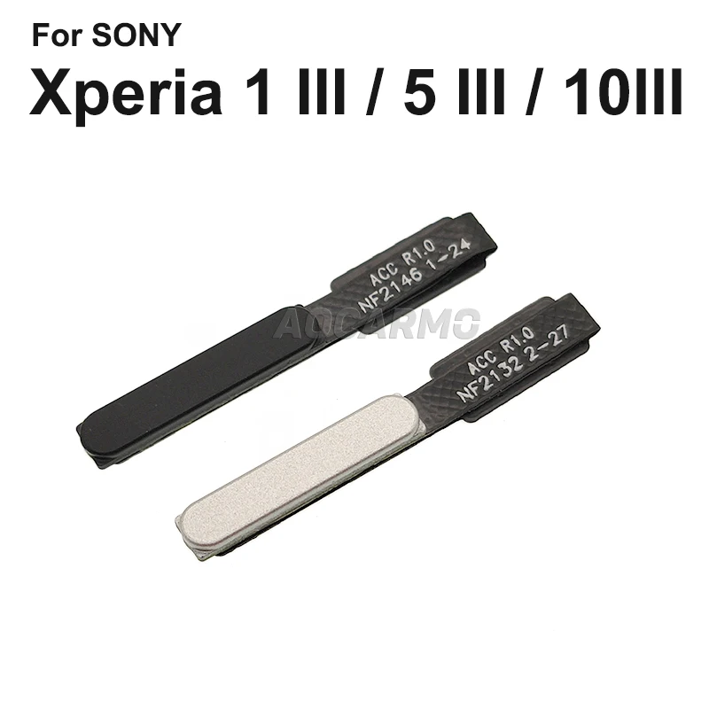 Aocarmo For Sony Xperia 1 5 10 III X1iii X5iii X10iii Mark3 Power On/Off Switch Fingerprint Button Touch ID Flex Cable image 3