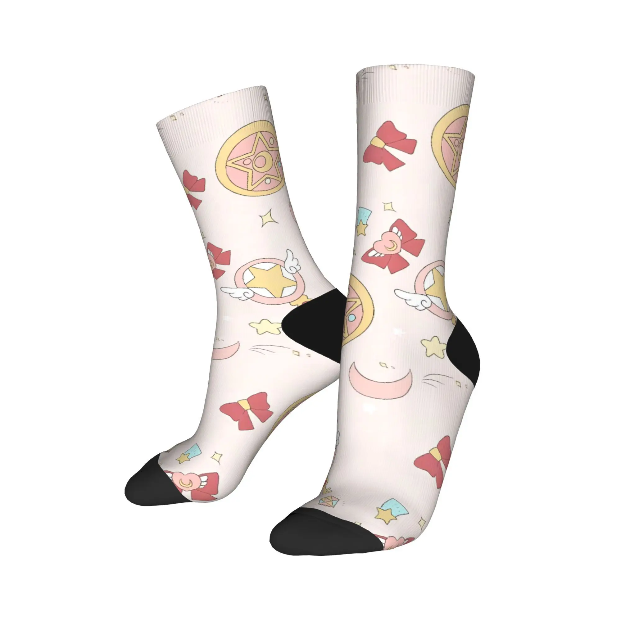 Calzini Anime Card Captor Sakura Calze invernali Casual Adulti Uomini Calzini comodi Modello Calzini anti-sudore da ciclismo