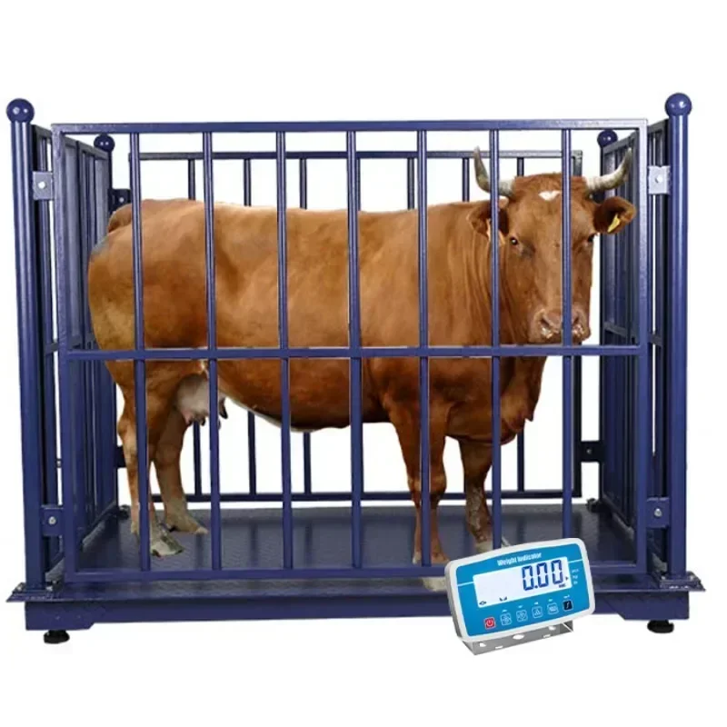 

Top Quality Hot SalesNew Electronic Animal Weighing Scale With Fence Wholesale Livestock Scale For Farms