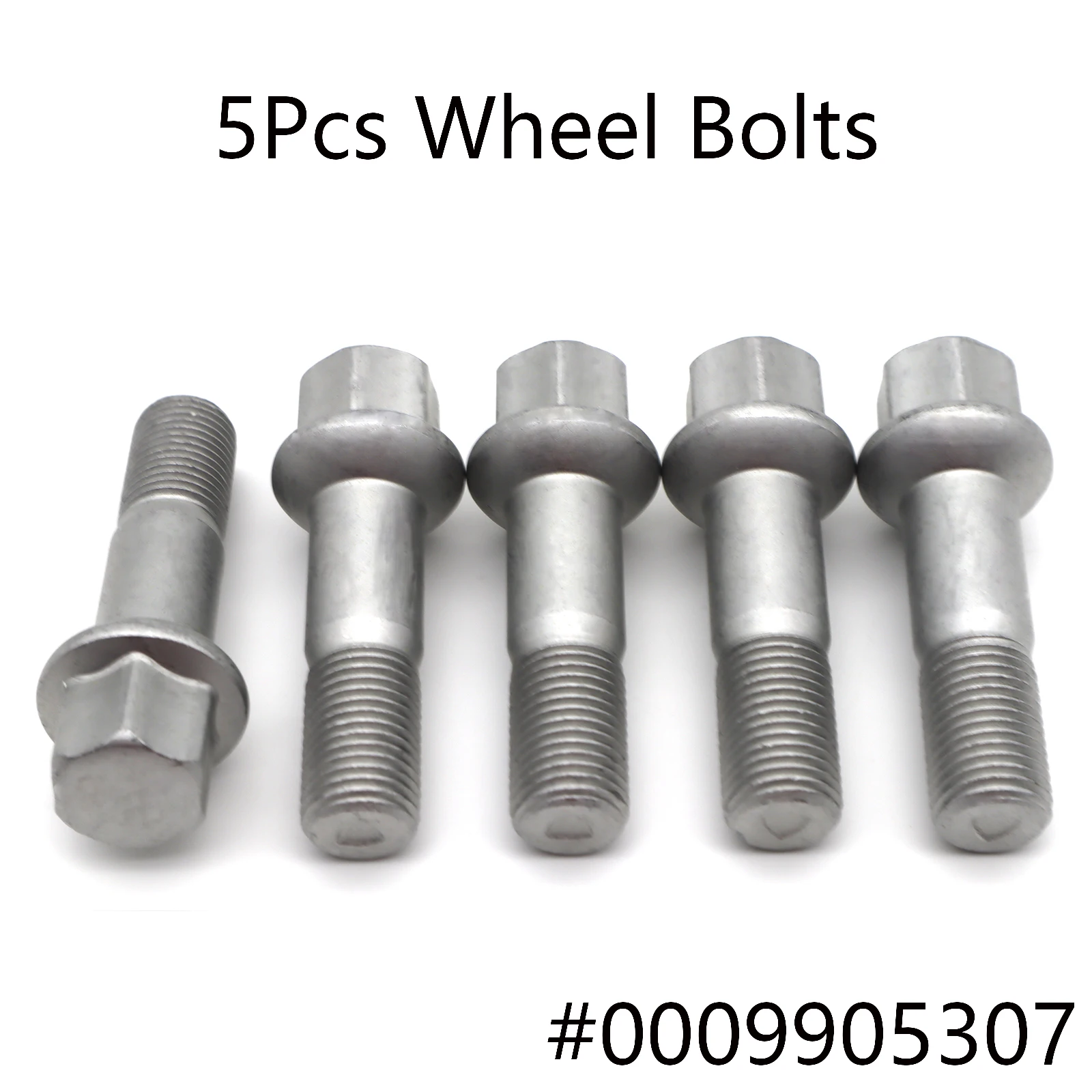 5pcs Car Wheel Bolts Silver 0009905307 0009905407 Truck Parts For Mercedes-Benz W164 X164 ML320 ML350 ML450 ML500 R280 R300 R320