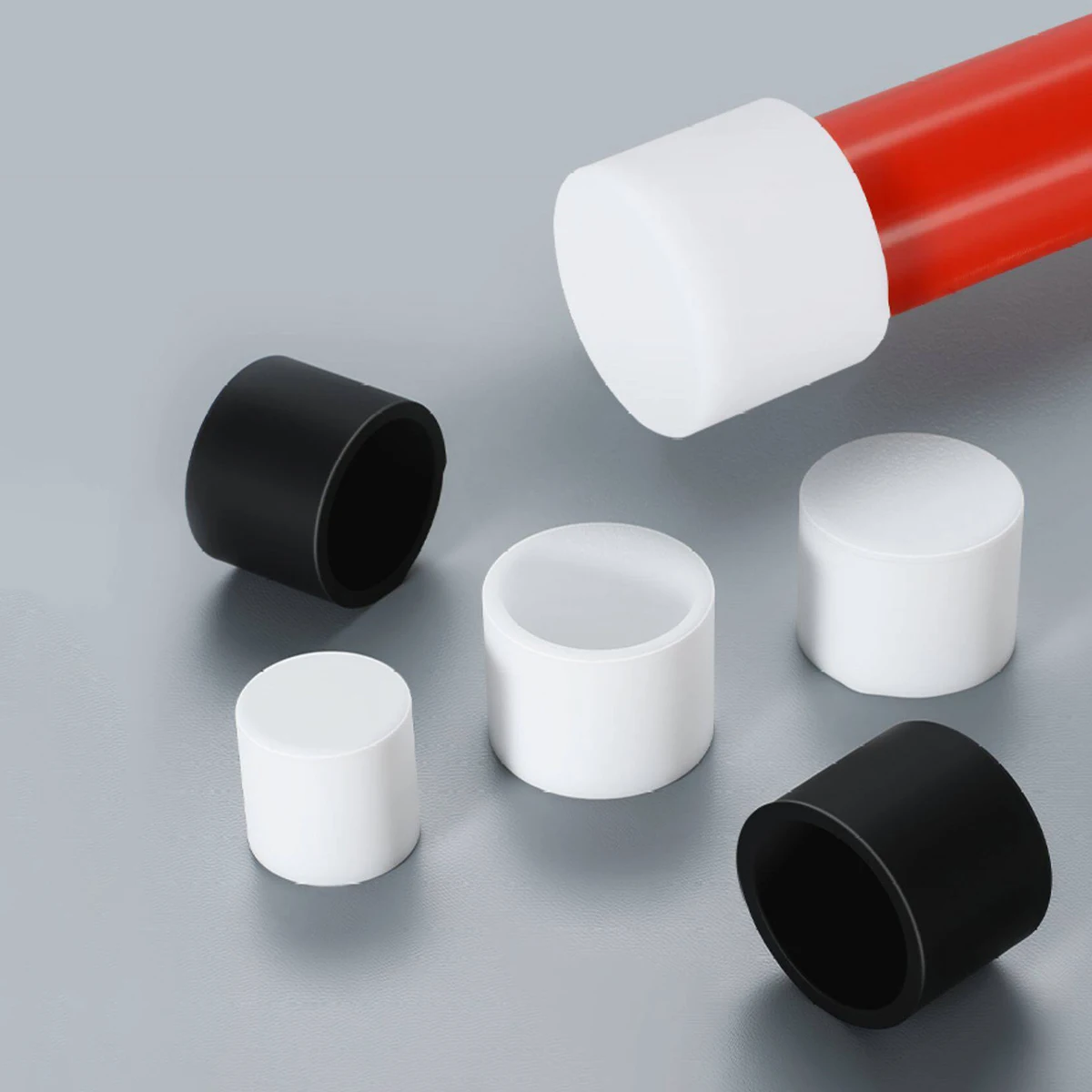 2.8mm-70.5mm Silicone Rubber Round Tube Pipe Blanking End Caps U Shape Seal Stopper Steel Pipe Protective Cover Chair Pad
