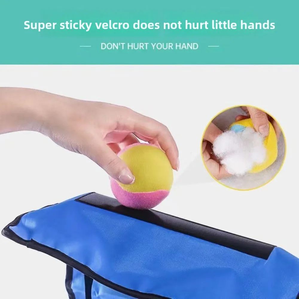 เสื้อกั๊กติดลูกบอล เสื้อกั๊กโยนลูกบอลเหนียว ของเล่นเกมดอดจ์บอล ของเล่นกีฬาสำหรับเด็ก เสื้อกั๊กติดลูกบอลเหนียวแบบอินเทอร์แอคทีฟ