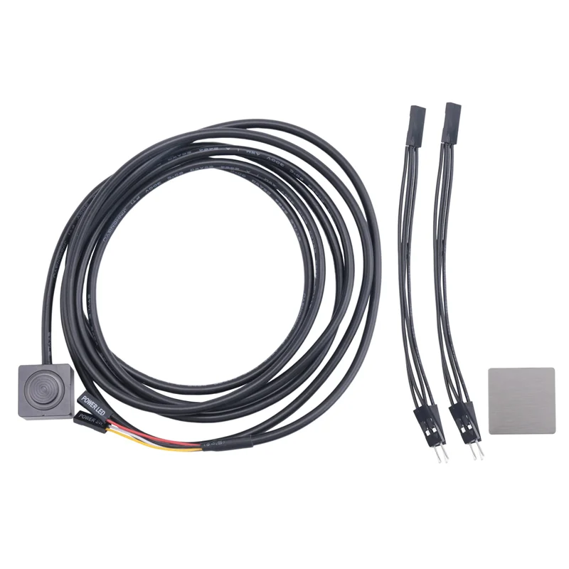 AF91-Computer Desktop Switch PC Motherboard External Start Power On/Off Button Extension Cable For DIY Button