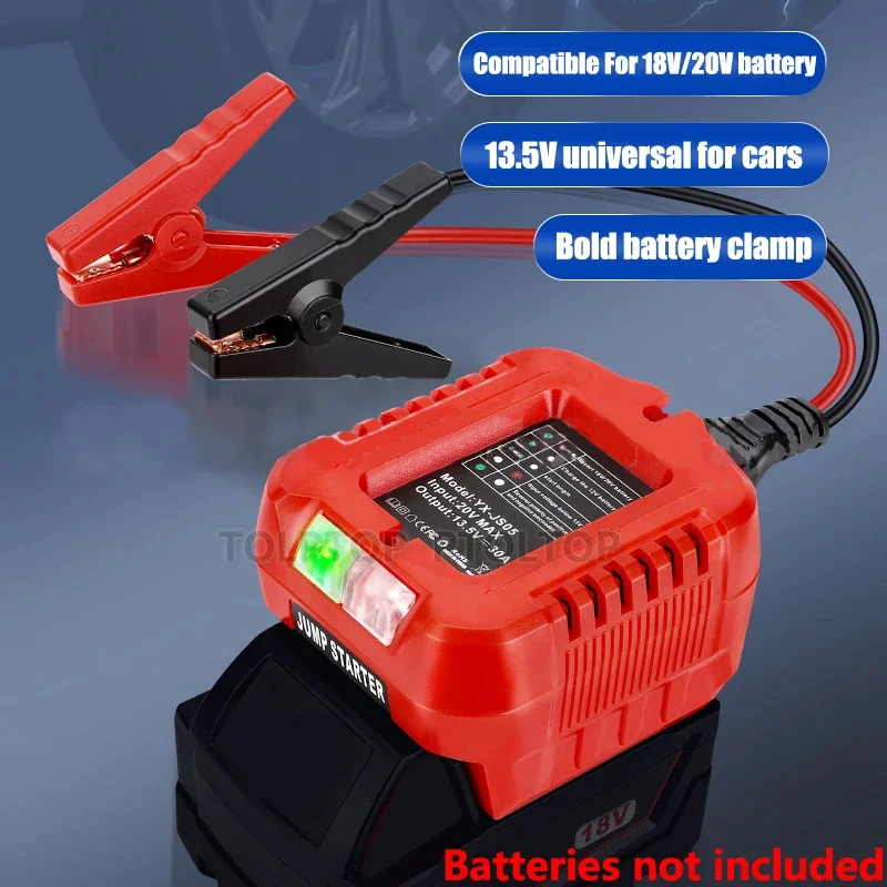 Car Jumper Jump Replacement Charger for Dewalt/Makita/Milwaukee/Bosch18V Li-ion Battery 11AWG Jump Starter Battery Booster Cable